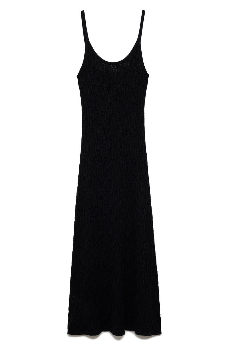 MANGO Semisheer Sweater Dress, Alternate, color, 