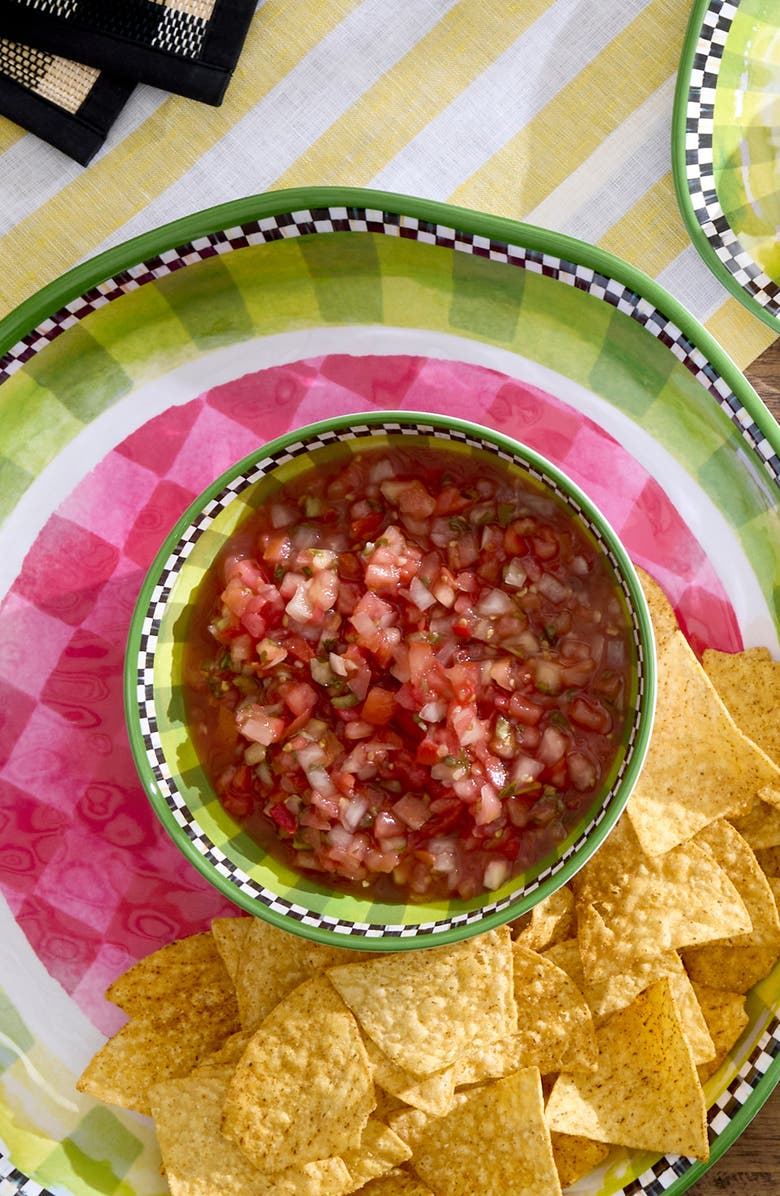 MACKENZIE CHILDS Set of 4 Watermelon Small Melamine Bowls, Alternate, color, Green
