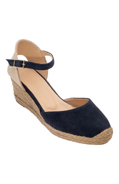 Aldea Leather Platform Espadrille (Women)