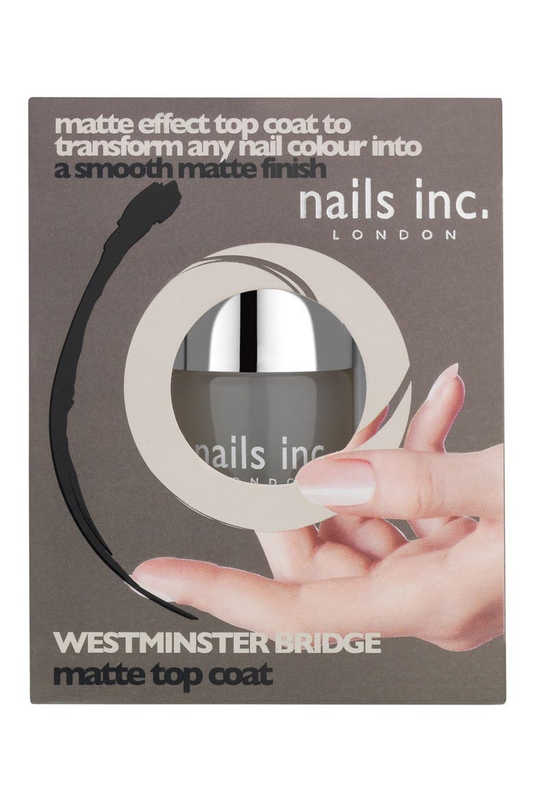 'Westminster Bridge' Matte Top Coat, Alternate, color, WESTMINSTER MATTE TOP COAT