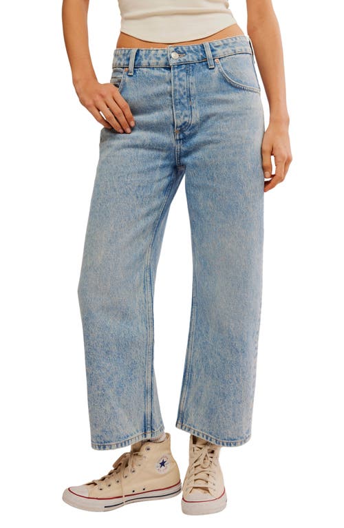 Free People Deep Trance Dropped Boyfriend Jeans In Sweet Dreams In Blue