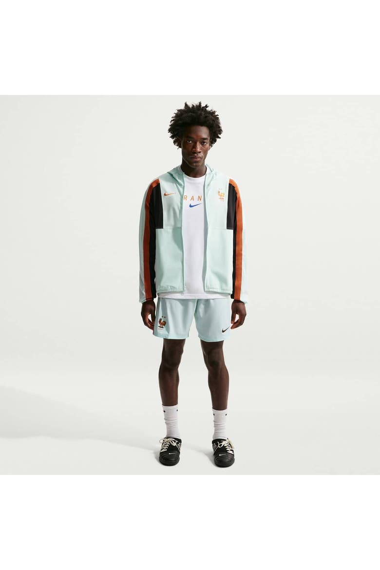 Men's Nike Green France National Team 2026 Away Stadium Replica Shorts, Alternate, color, Green