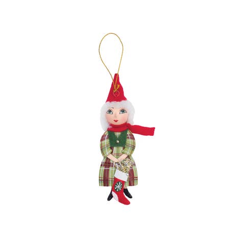 Ella Santa's Helper Christmas Decor Decoration Gathered Traditions Joe Spencer Ornament