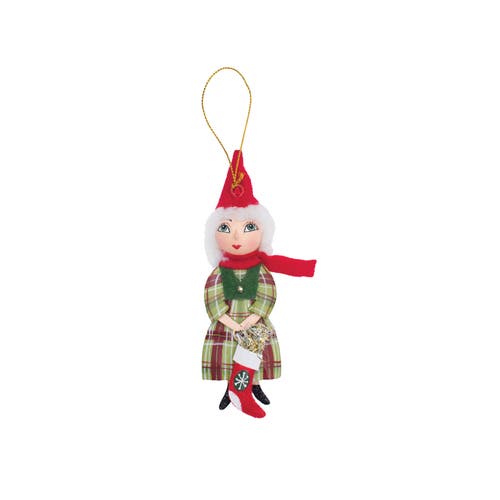 Gallerie Ii Ella Santa's Helper Christmas Decor Decoration Gathered Traditions Joe Spencer Ornament In Multi