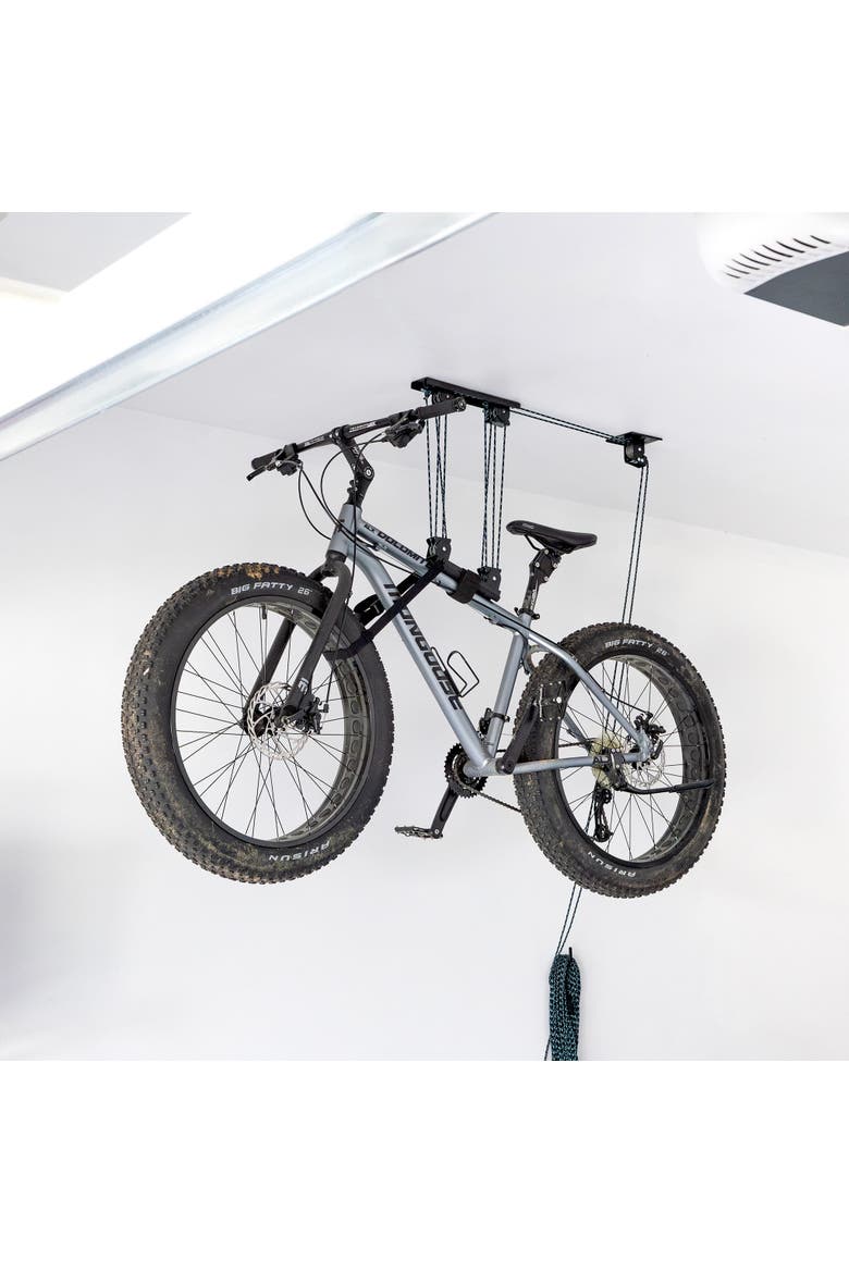 MaxAssist Bike Hoist | Overhead Bicycle Storage, Main, color, Black