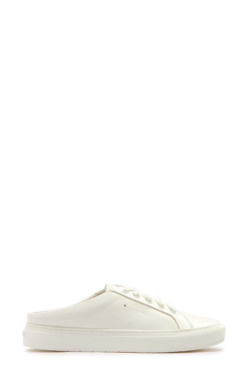 Frankie4 Lincoln Mule In White Tumbled