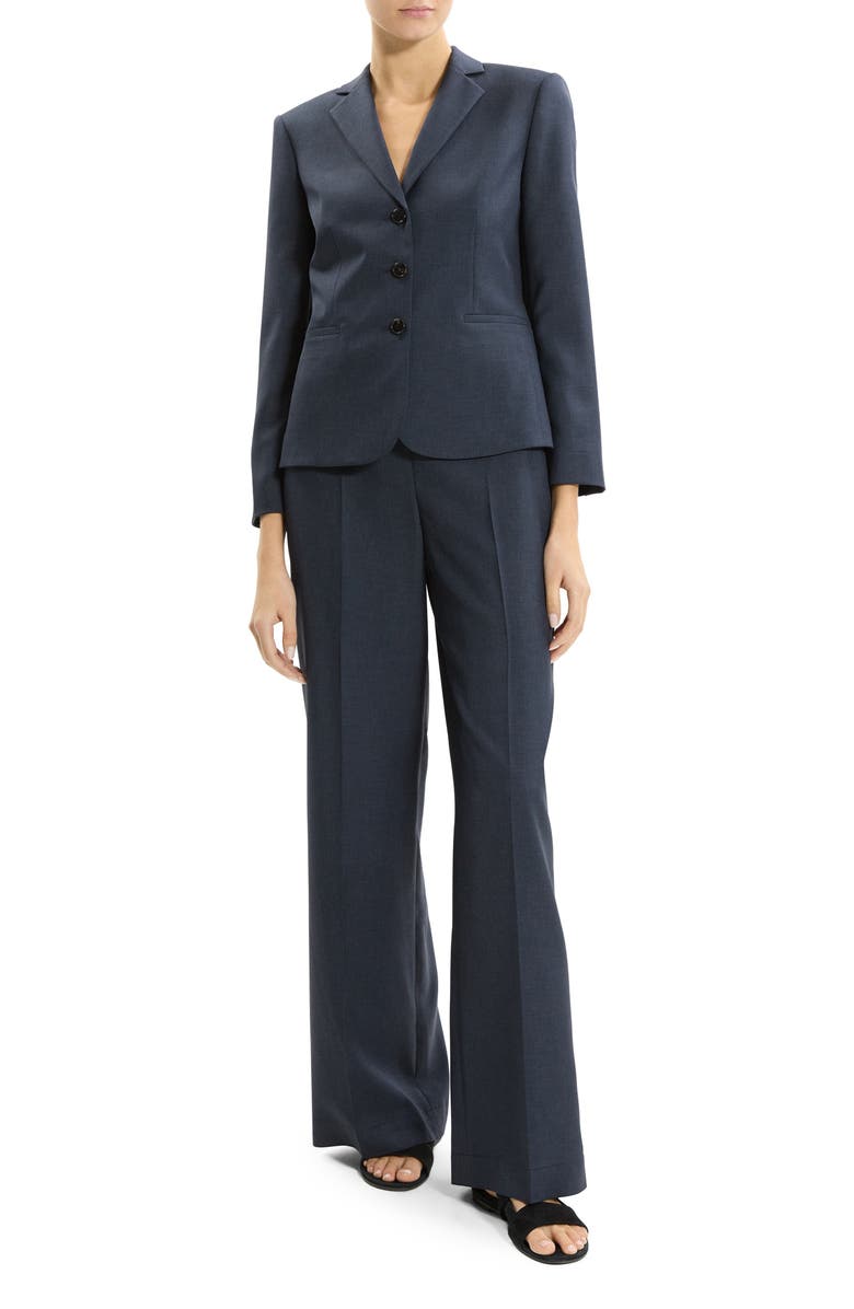 Theory Shrunken Three-Button Jacket, Alternate, color, Nocturne Navy