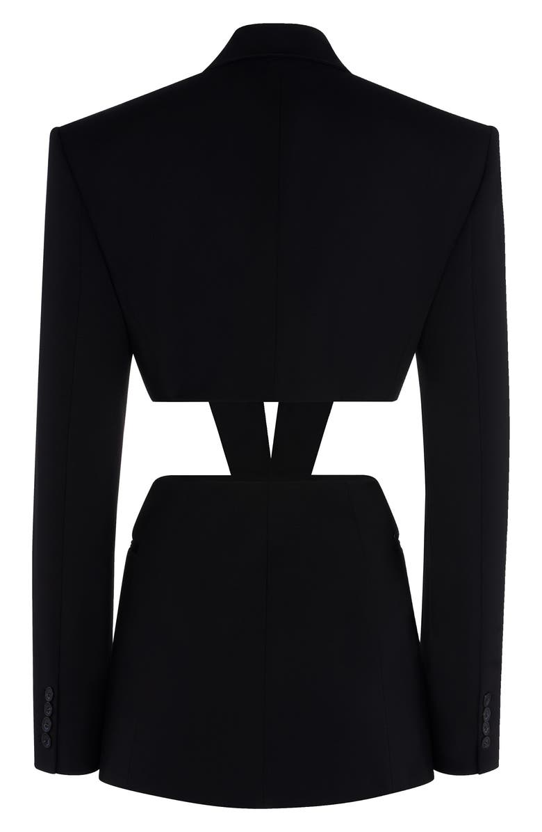 MUGLER Cutout Wool Jacket, Alternate, color, 