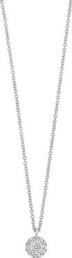 Bony Levy 18K White Gold Diamond Circle Pendant Necklace - 0.12 ctw