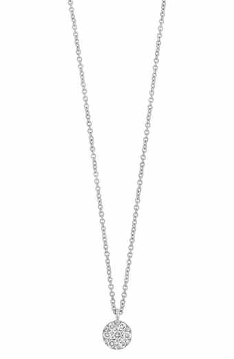 Bony Levy 18K White Gold Diamond Circle Pendant Necklace - 0.12 ctw (Nordstrom Exclusive)