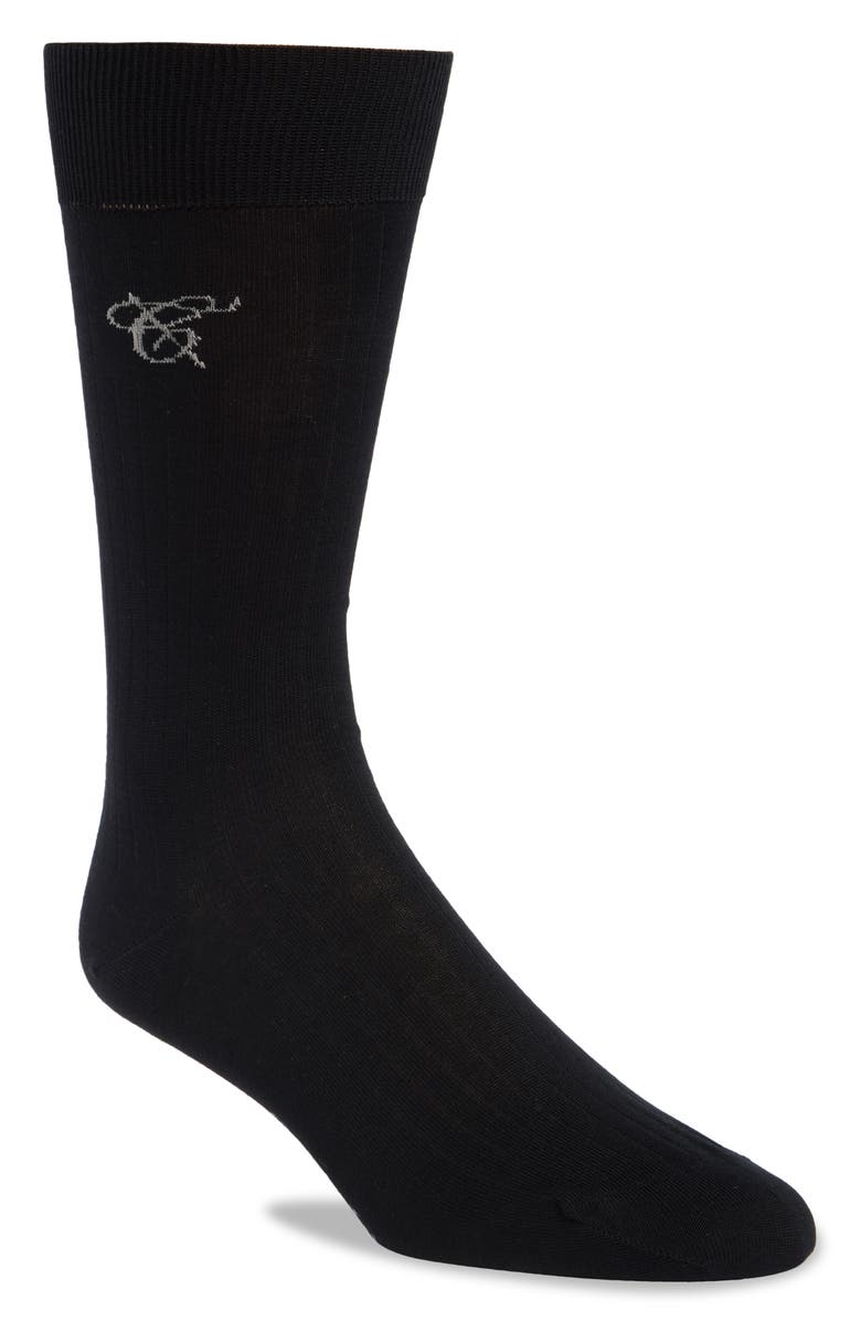 Canali Cotton Crew Socks, Main, color, 