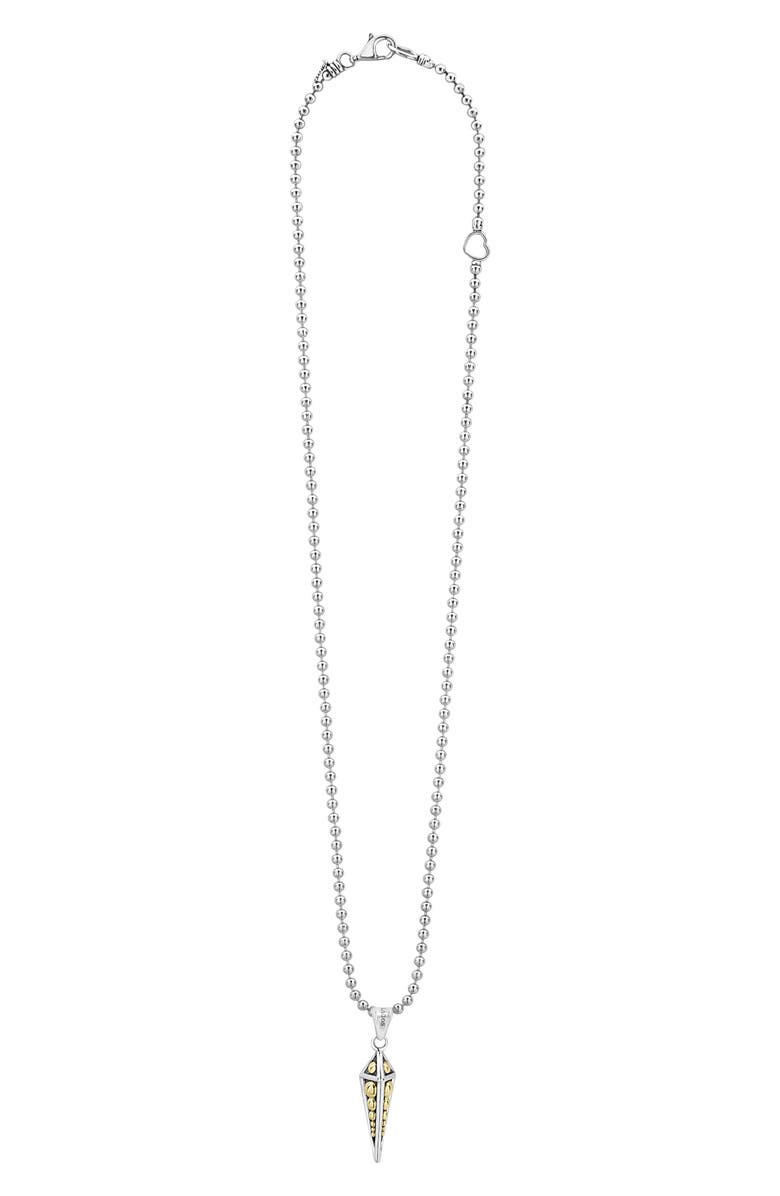 LAGOS KSL Pyramid Spike Pendant Necklace, Main, color, 