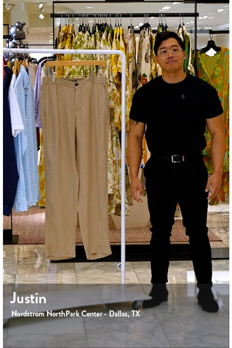 Button Front Linen Pants video