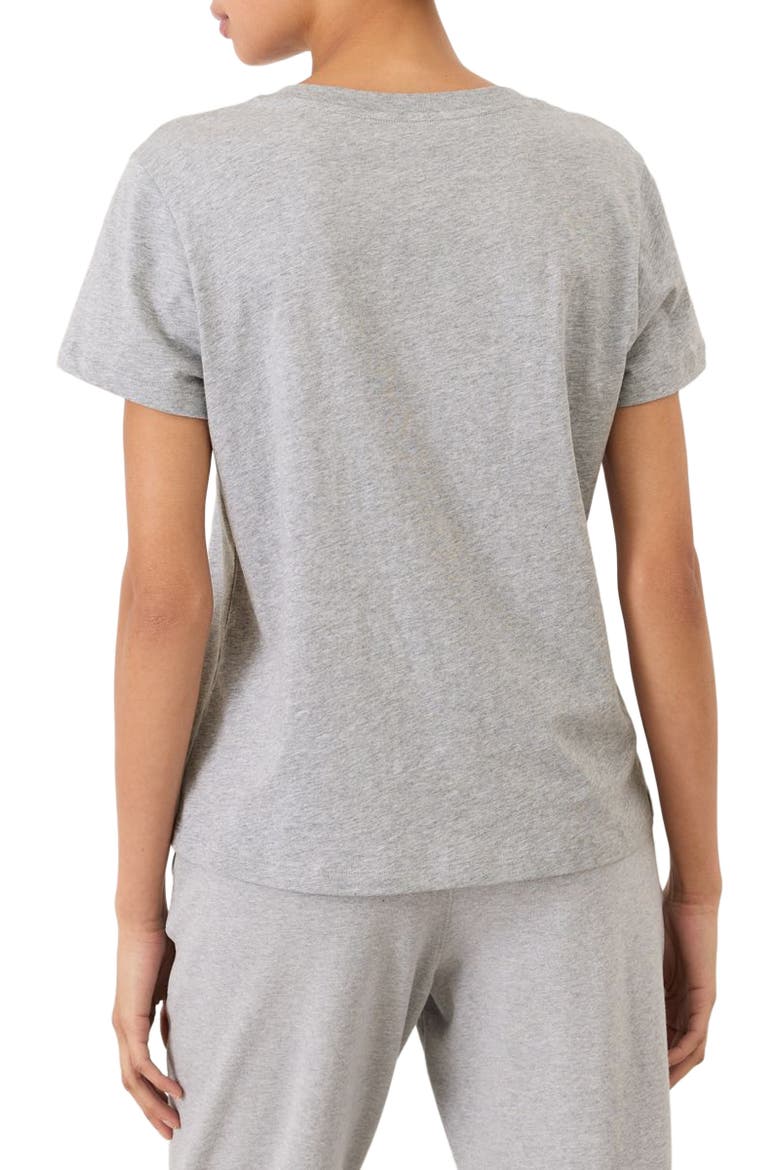 Organic Cotton Softspun Essential V-Neck Tee, Alternate, color, Heather Grey
