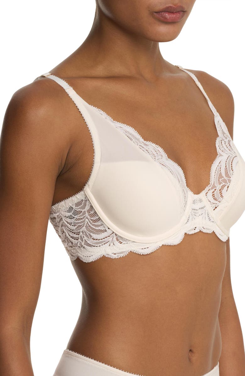 Natori Persuasion Lace Convertible Plunge T-Shirt Bra, Alternate, color, 