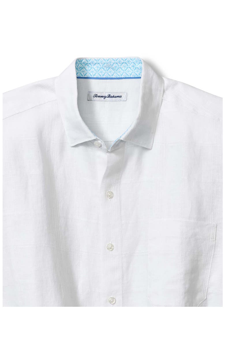 Paradiso Plaid Button-Up Shirt, Alternate, color, WHITE