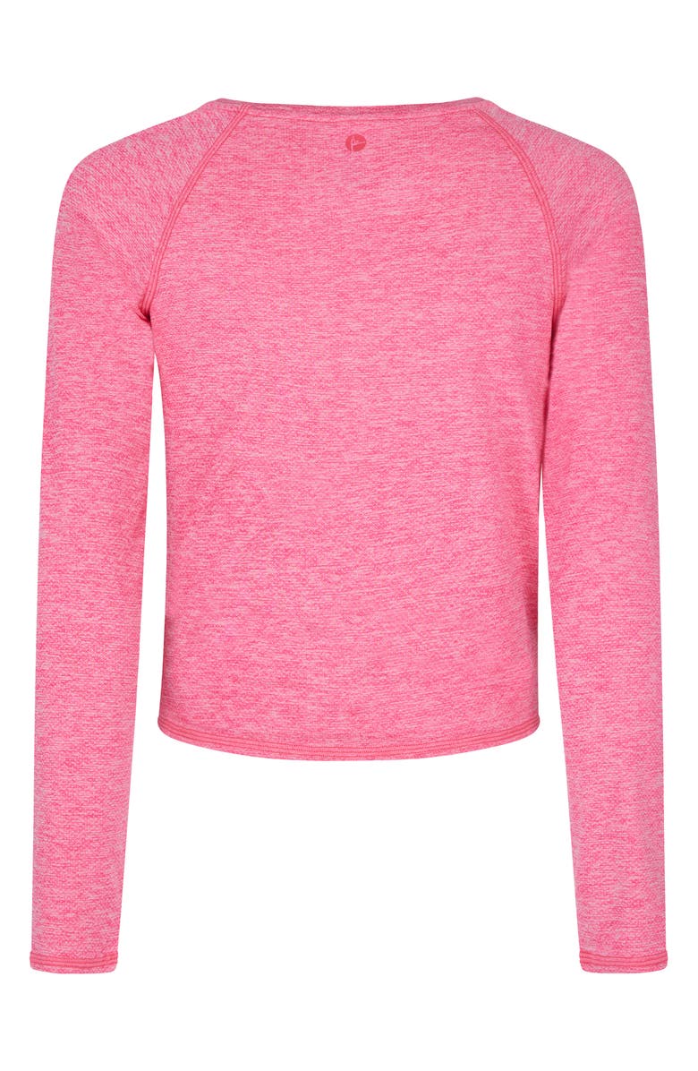 90 DEGREE BY REFLEX Kids' Gianna Mesh 2-Pack Assorted Tops, Alternate, color, Raspberry Sorbet/Heather Black