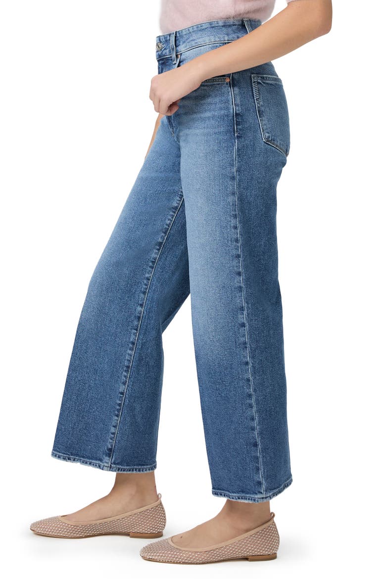 Sasha High Waist Ankle Wide Leg Jeans, Alternate, color, ZIBETH