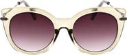 BCBGeneration 53mm Round Cat Eye Sunglasses