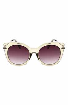 53mm Round Cat Eye Sunglasses