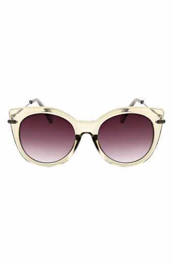 53mm Round Cat Eye Sunglasses