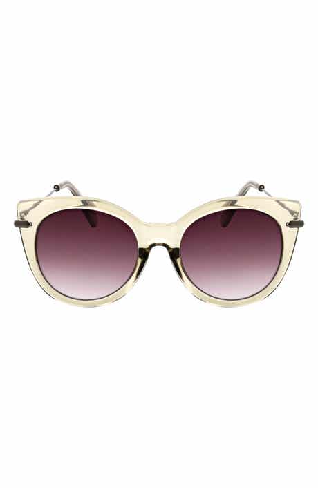 53mm Round Cat Eye Sunglasses