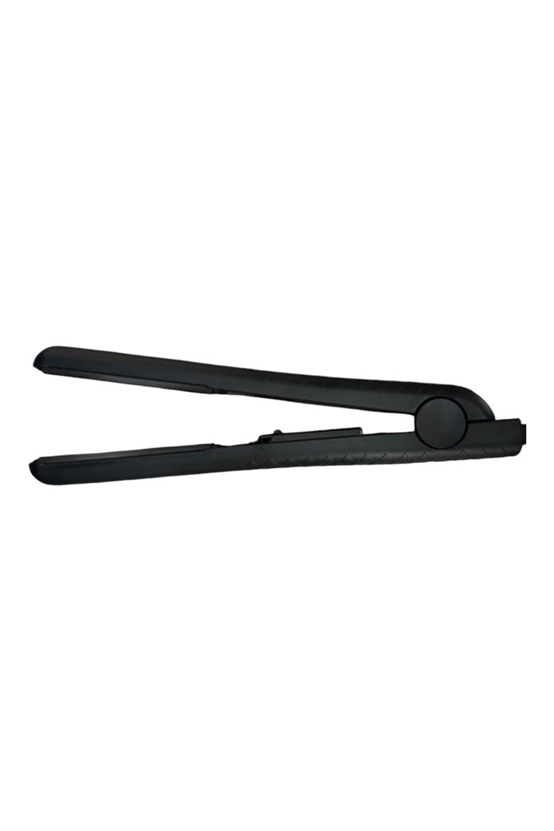 100% Pure Ceramic Flat Iron Black, 1.25" Plates, Alternate, color, Black