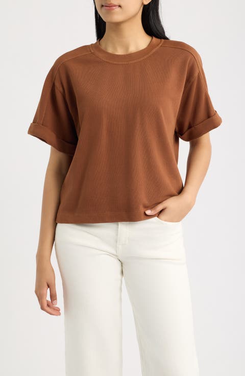 Brie Boxy Short Sleeve Sweatshirt