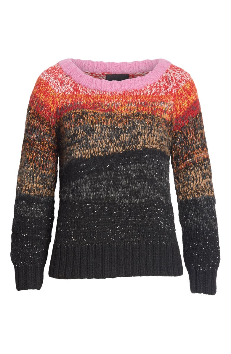 Smythe Metallic Ombré Alpaca Sweater, Alternate, color, 