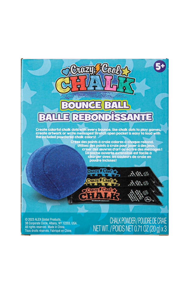 ALEX Cool Chalk Bounce Ball, Alternate, color, Multicolored