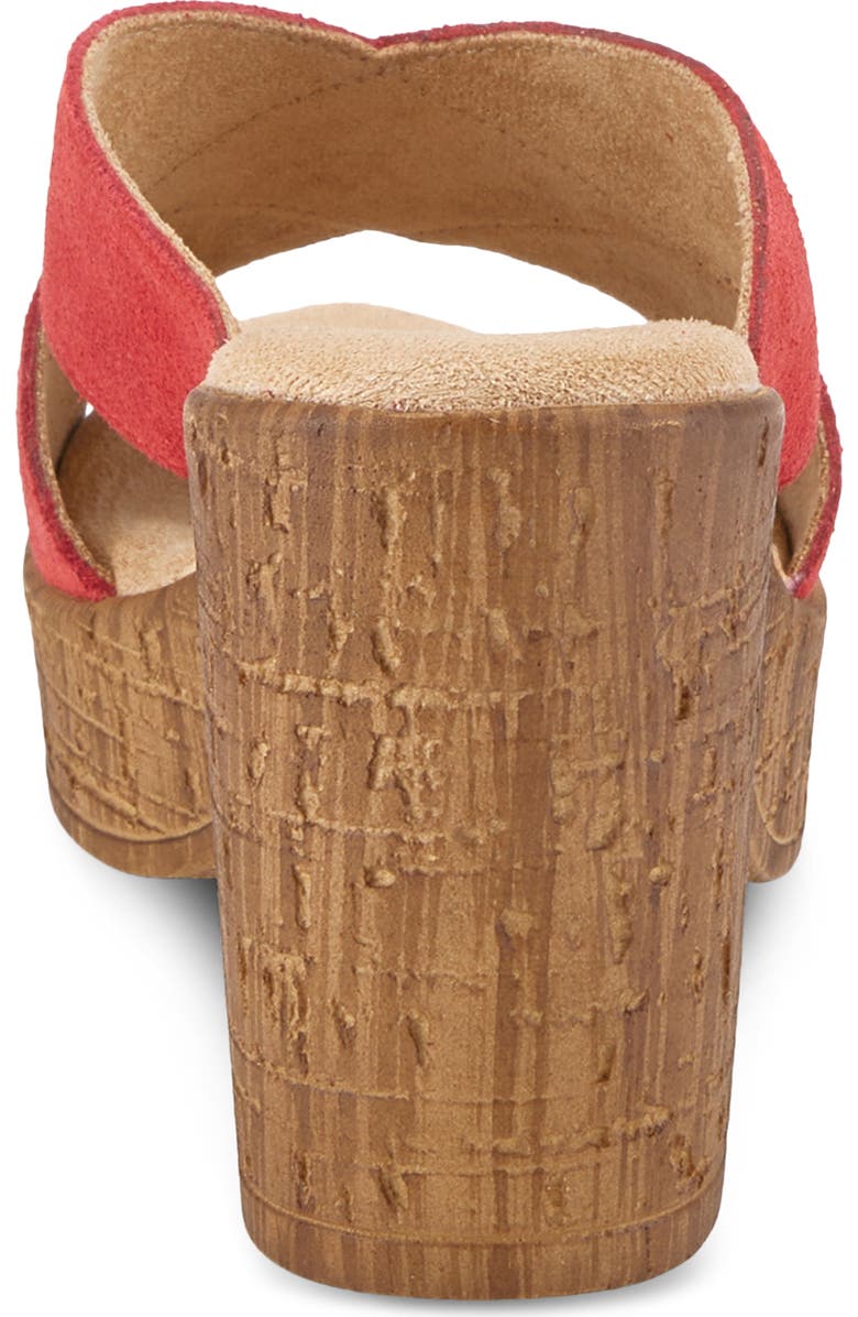 Spring Step Blanchar Platform Sandal, Alternate, color, Red Suede