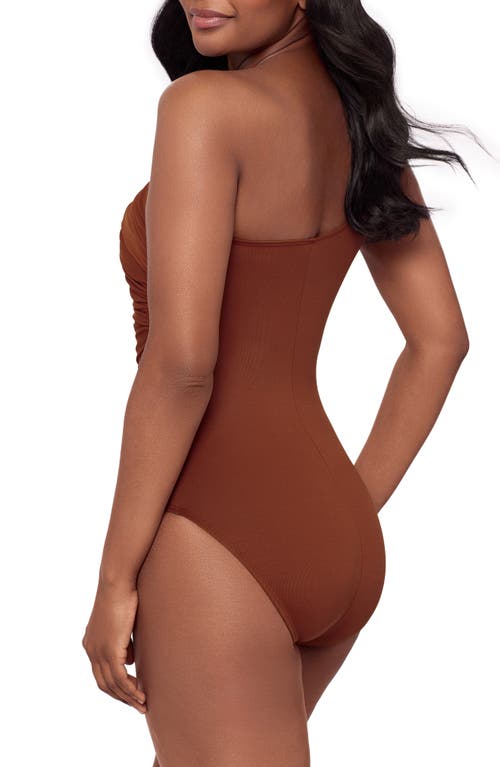 Miraclesuit ® Jena One-shoulder One-piece Swimsuit In Brown