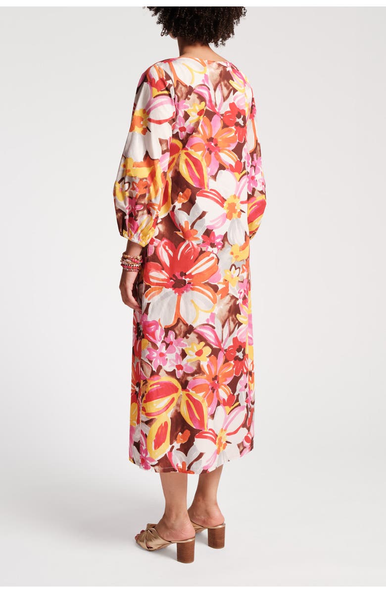 Frances Valentine Minnow Maxi Dress Fireflower Cotton Poplin, Alternate, color, 