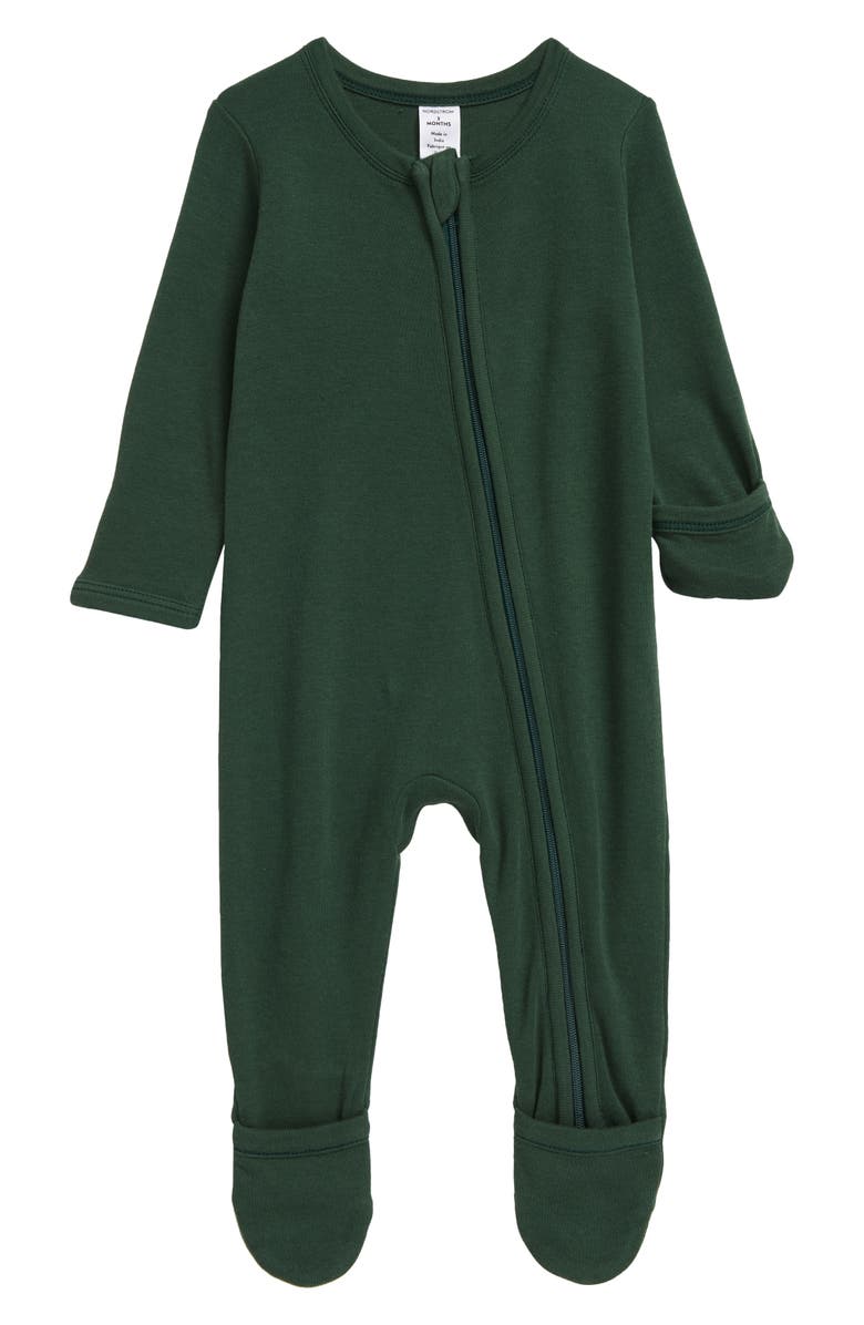 Nordstrom Cotton Footie, Main, color, 