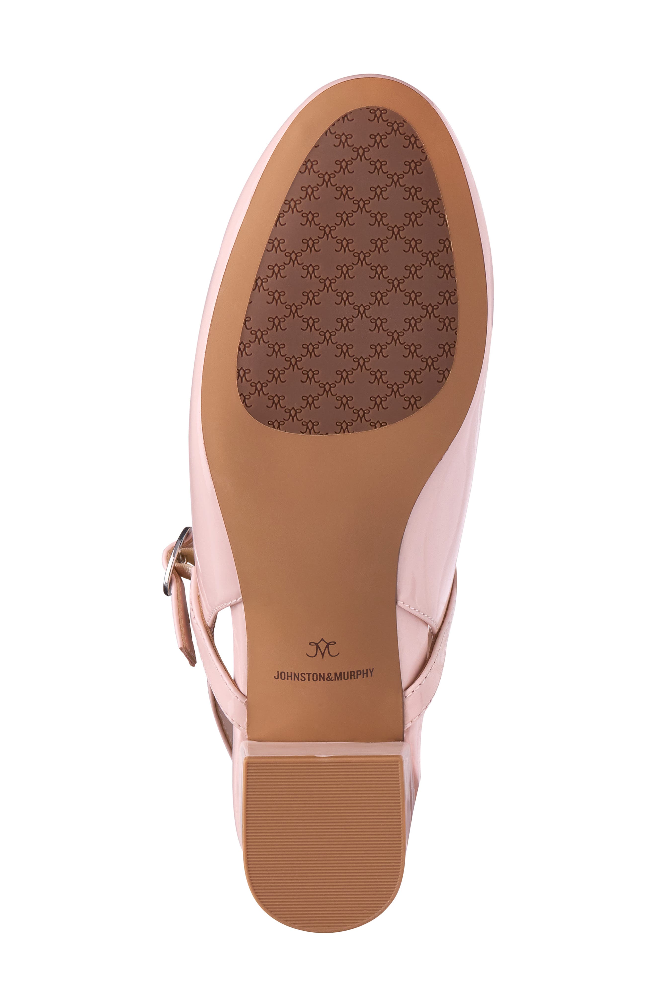 Johnston & Murphy Sienna Mary Jane Slingback Pump, Alternate, color, Blush Patent Leather
