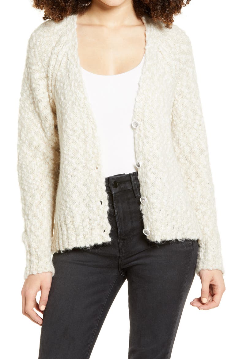 Textured Cardigan, Main, color, OATMEAL