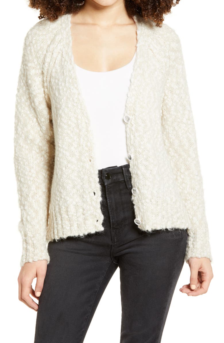 Cotton Emporium Textured Cardigan, Main, color, 
