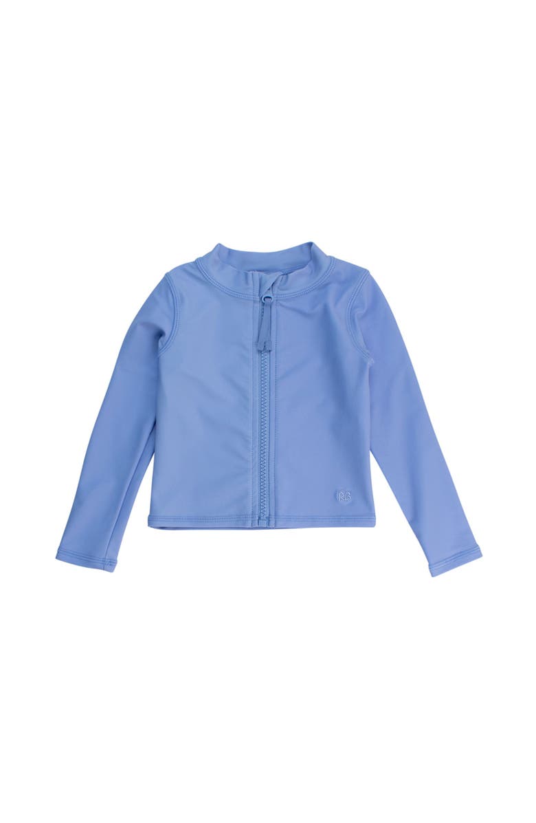 RuggedButts Unisex Long Sleeve Full Zip Rash Guard, Main, color, Periwinkle Blue