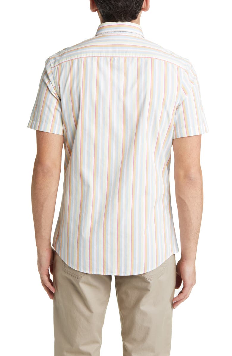 Nordstrom Matching Family Moments Trim Fit Short Sleeve Button-Up Shirt, Alternate, color, 