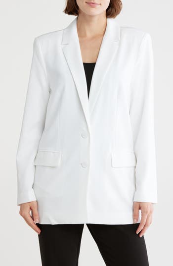 Leith Oversize Blazer In White