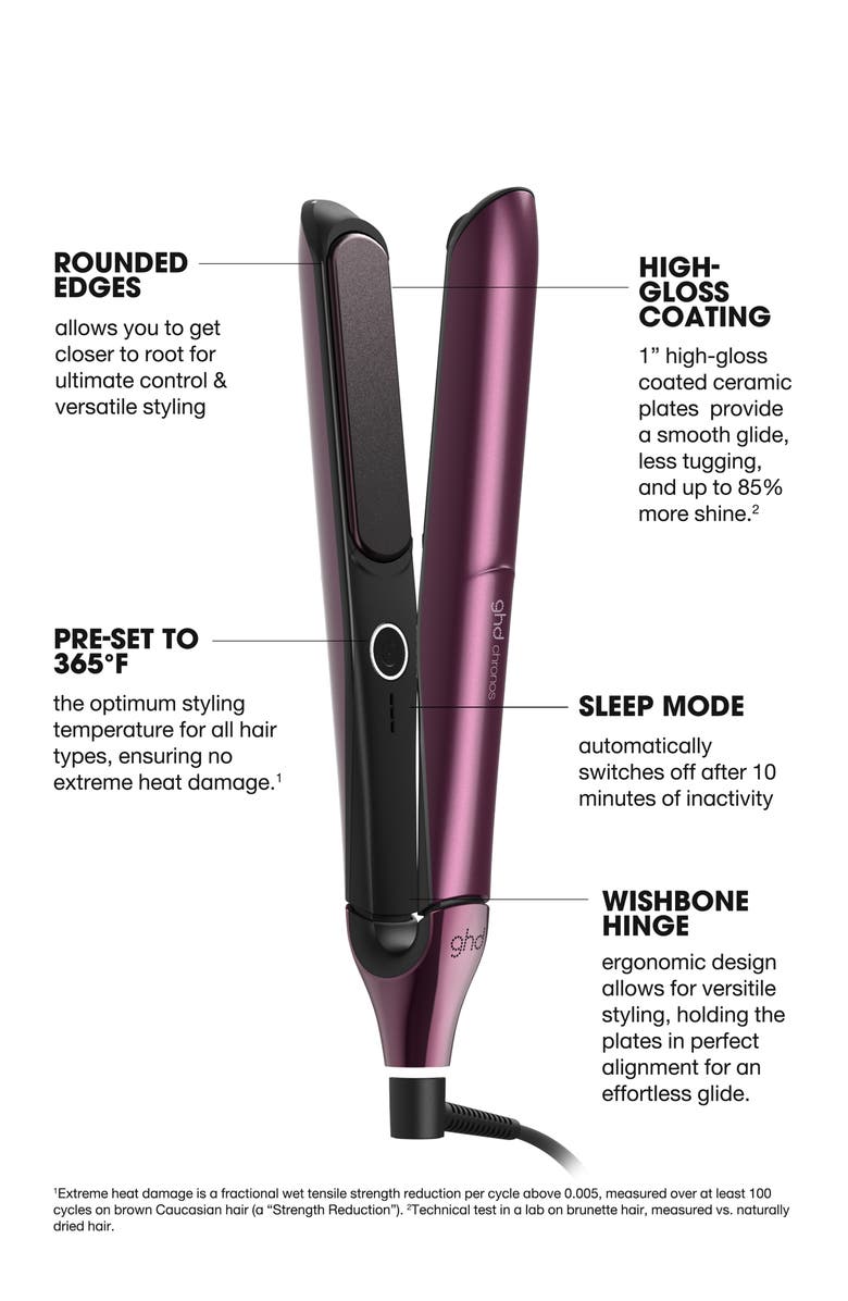 ghd Chronos Styler 1-Inch Flat Iron Gift Set in Cherry Chic, Alternate, color, Black Cherry