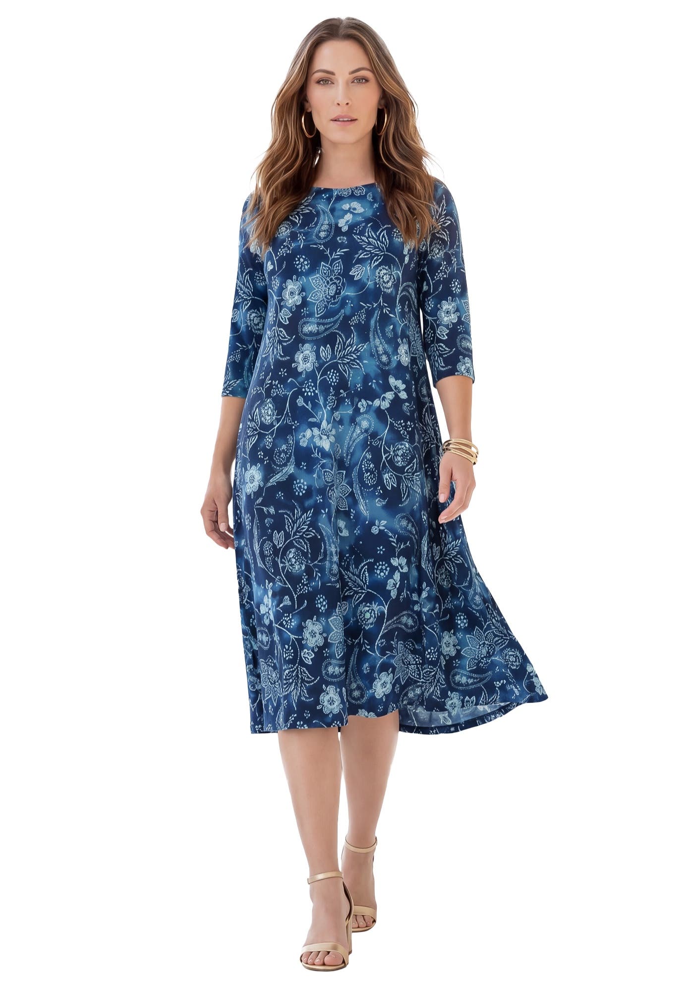 INDIGO PAISLEY TIE DYE