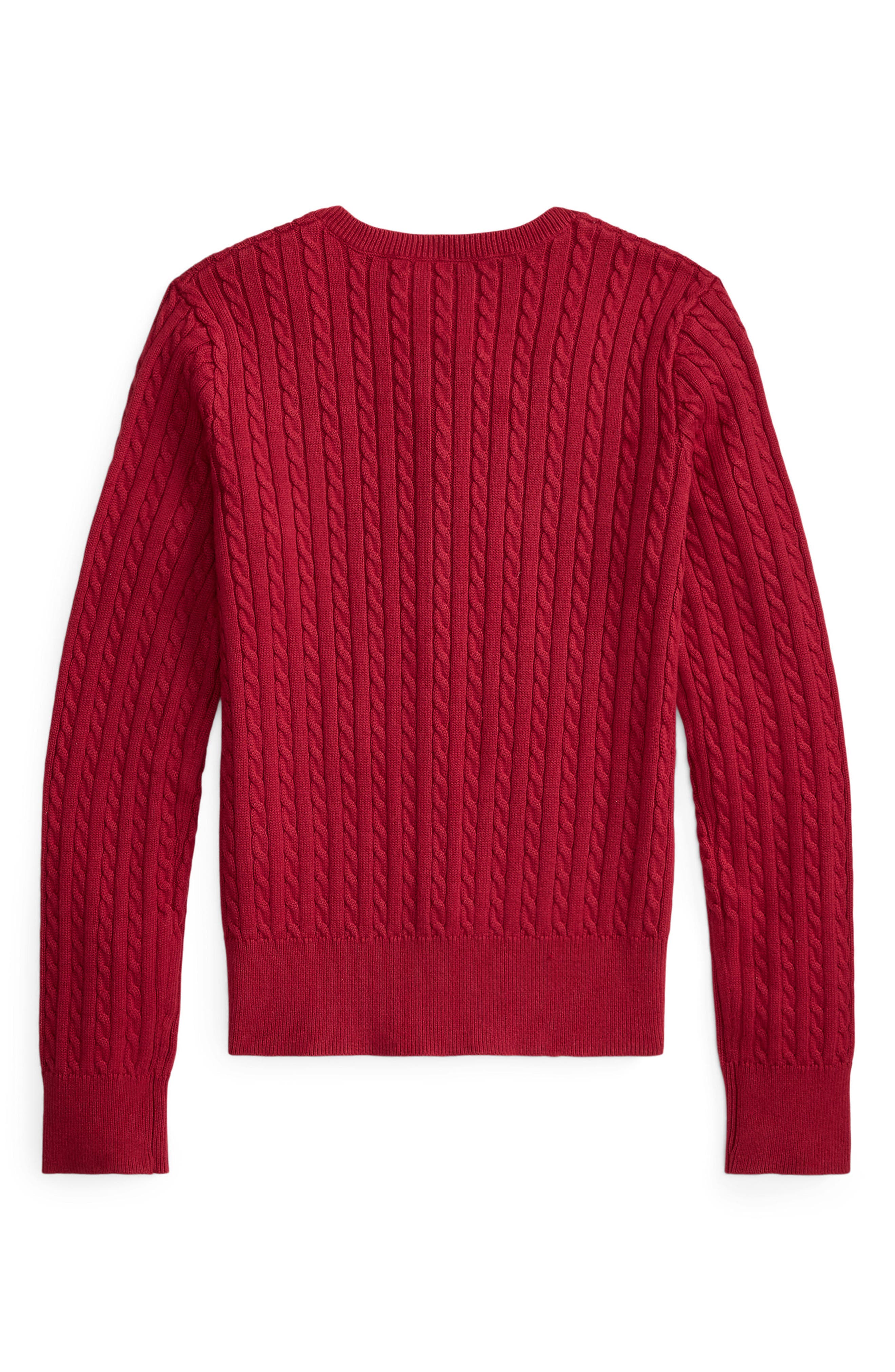 Polo Ralph Lauren Kids' Mini Cotton Cable Knit Cardigan | Nordstrom