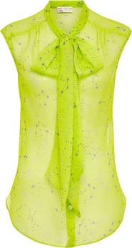 Maison Common Planetary Neon Top With Ribbon