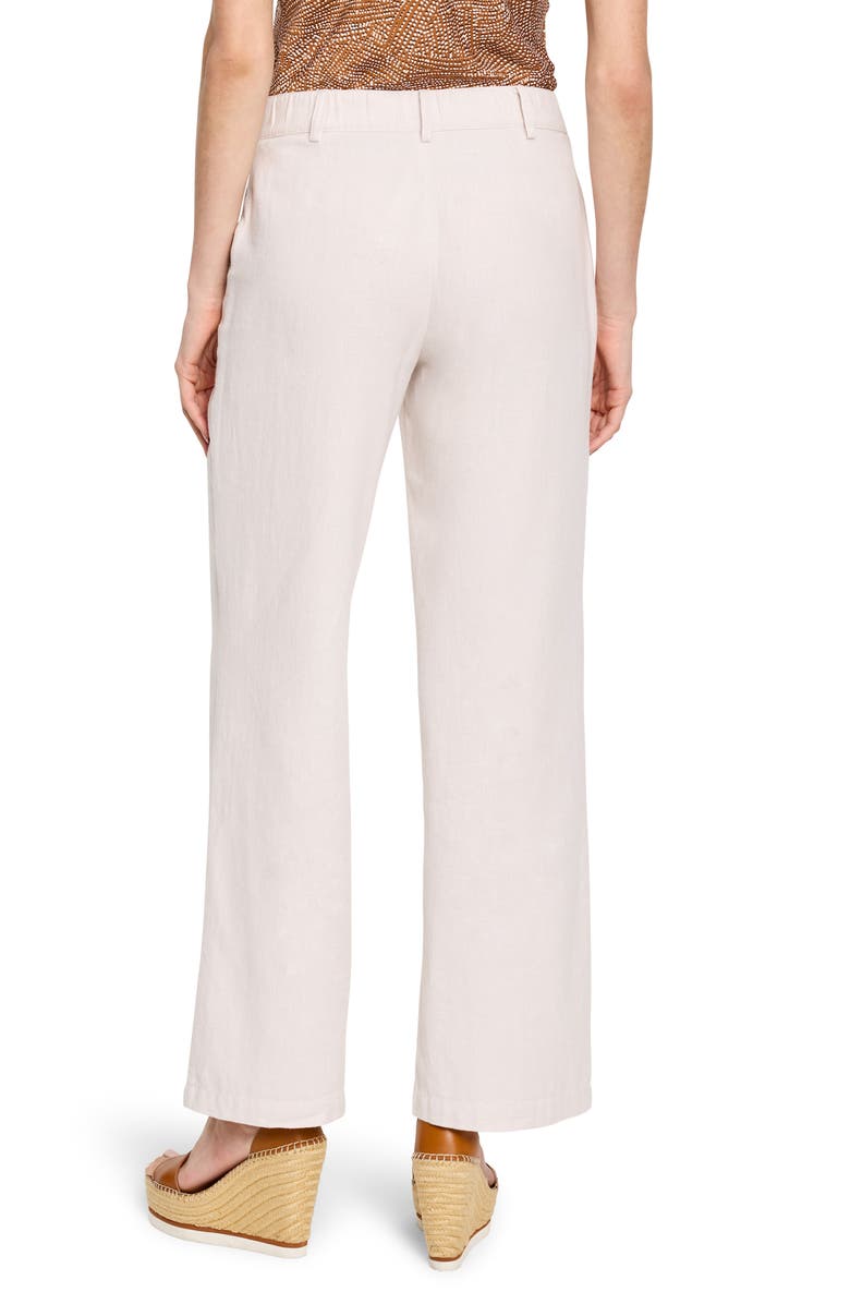 NIC+ZOE Eliot Cotton & Linen Wide Leg Pants, Alternate, color, Neutral Mix