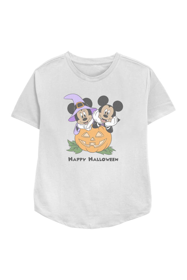 Women's Mickey & Friends Mousey Halloween  Graphic T-Shirt, Main, color, White