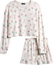 Ava & Yelly Kids' Print Long Sleeve Top & Shorts Set