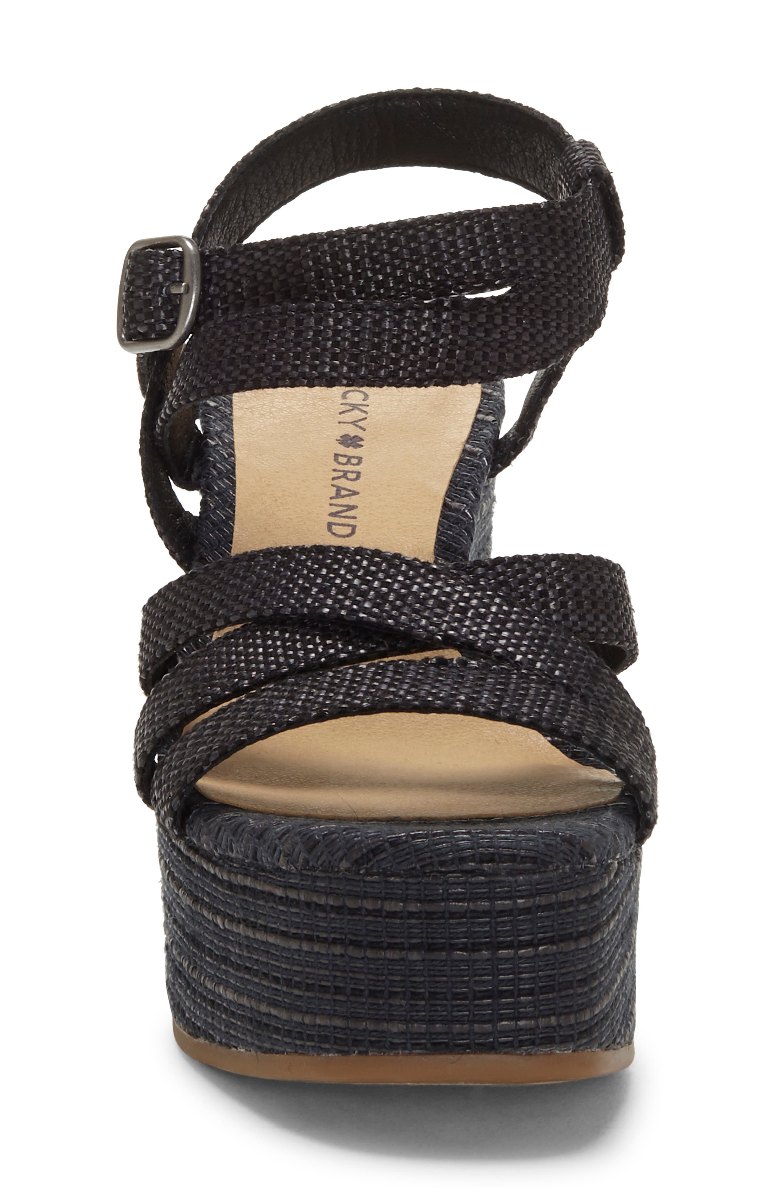 Lucky Brand Carlisha Platform Wedge Sandal, Alternate, color, 