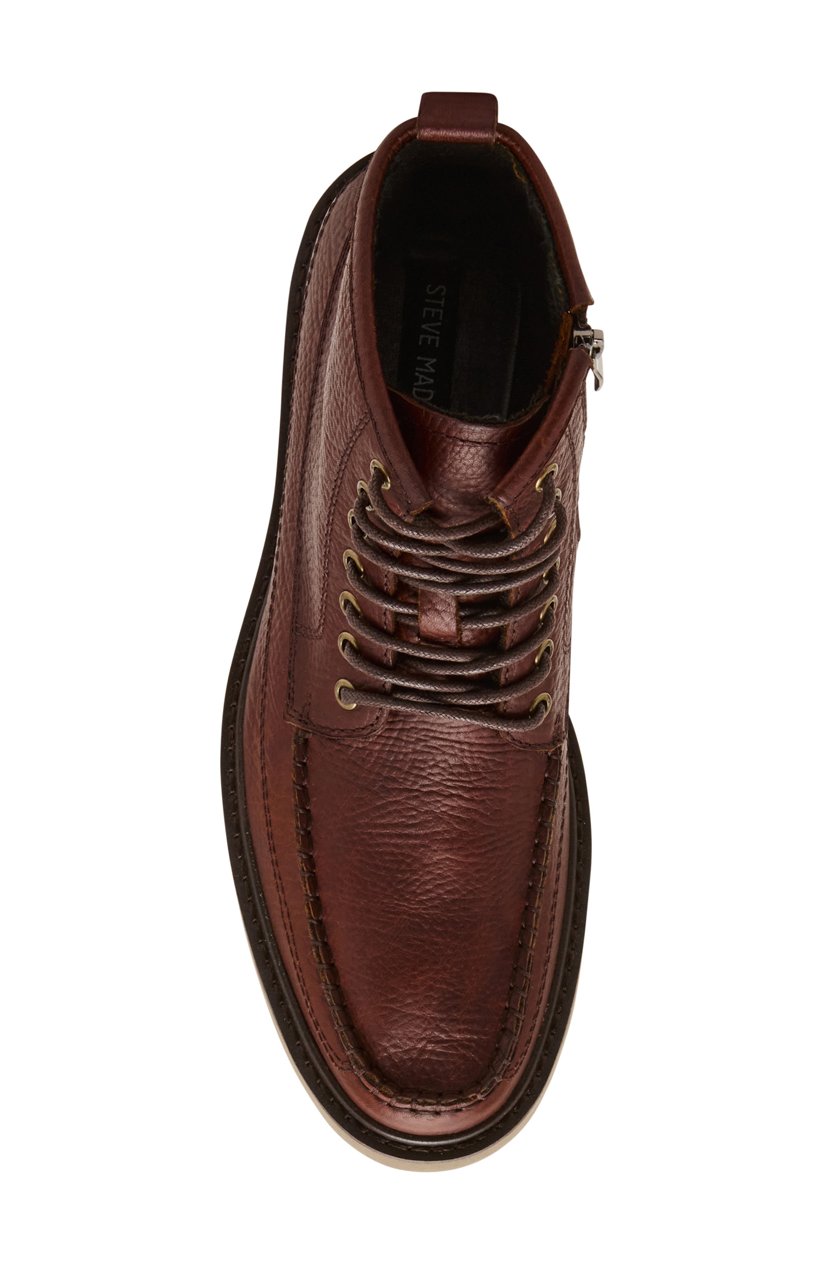 Daviston Moc Toe Boot, Alternate, color, TOBACCO