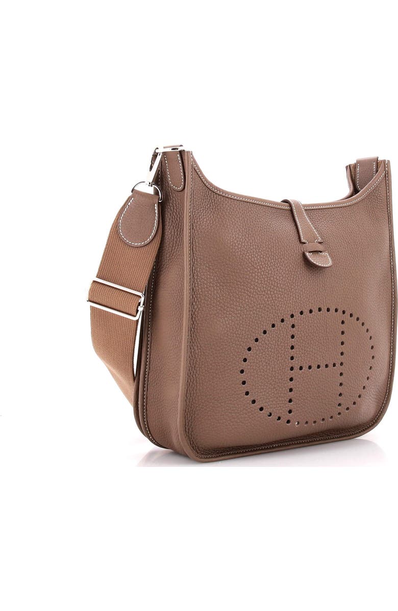 Pre-Owned Hermes Evelyne Bag Gen III Clemence PM, Alternate, color, Etoupe